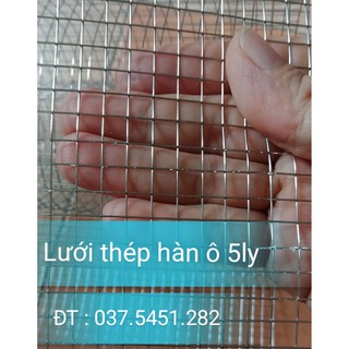 CUỘN LƯỚI THÉP  ô vuông lưới 5mm ( 12m x 1m)