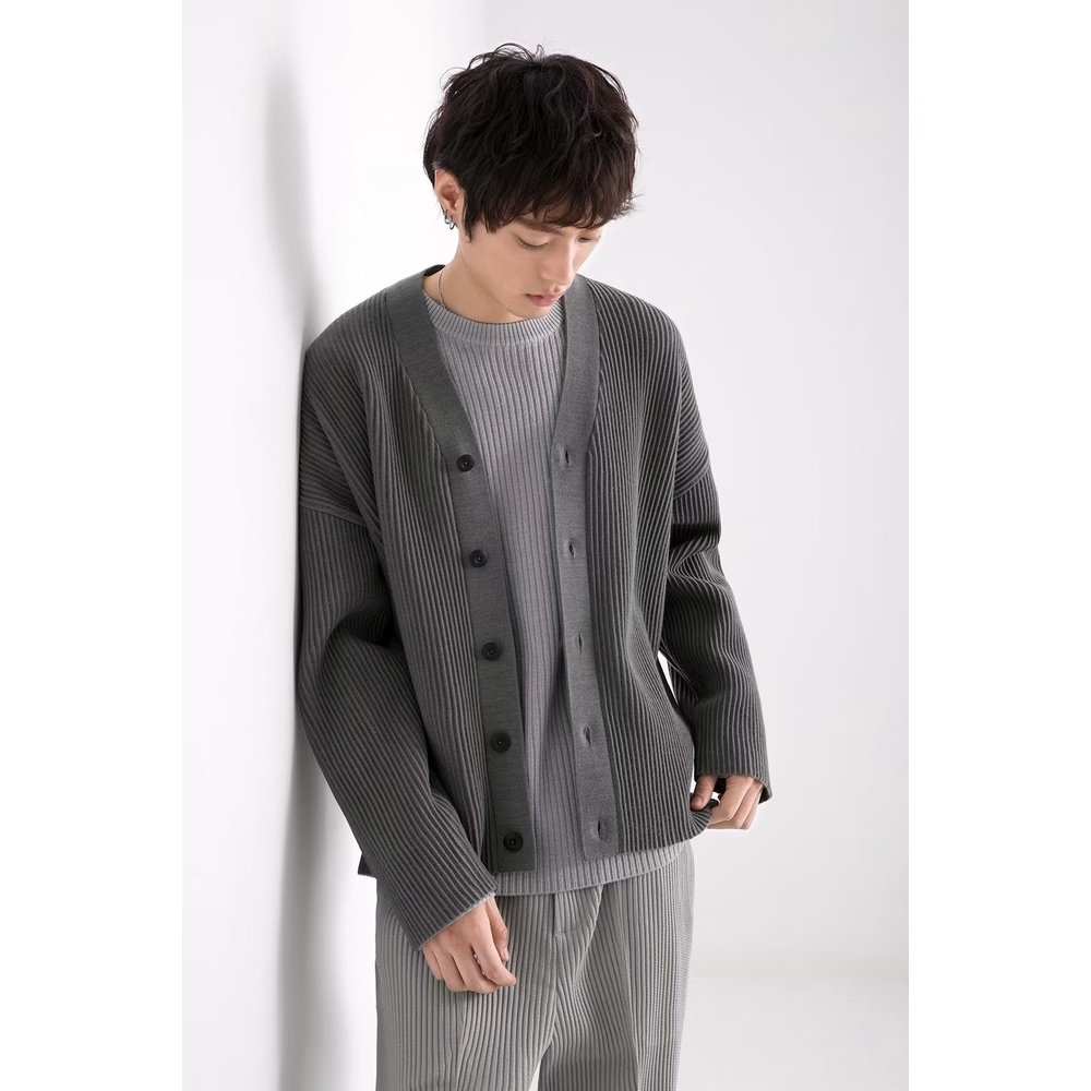Áo Khoác Cardigan Cổ Chữ V Phong Cách Thời Trang Nhật Bản Mới Simple Fashion cardigan nam Hàn Quốc áo len nam đan áo nam đẹp bông bigsize from rộng
