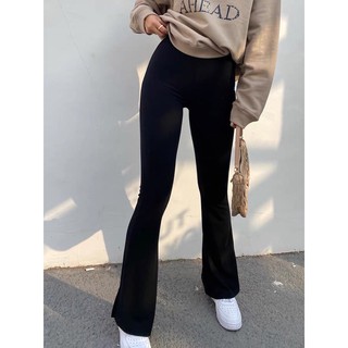 Quần ống loe lưng thun by Whattowear