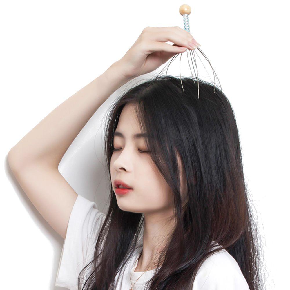 Lược Chải Massage Đầu Giảm Đau Đầu Bằng Thép Không Gỉ