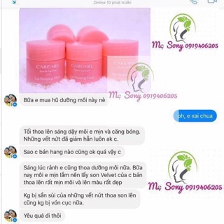 Mặt nạ ngủ môi Carenel