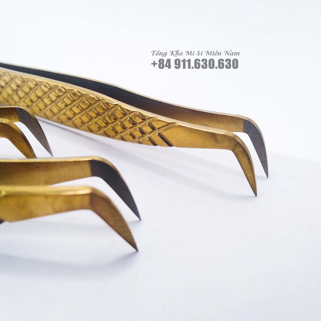 Nhíp nối mi Volume Pakistan Caro Phủ Nhám Nano mũi 12mm_Dụng Cụ Nối Mi HUY HOÀNG