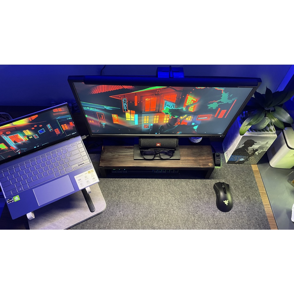 Kệ gỗ đa năng cho laptop, pc, laptop gaming thông minh giá xưởng by Zoopc