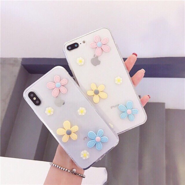 🌼Ốp Hoa cúc dẻo trong cho iphone