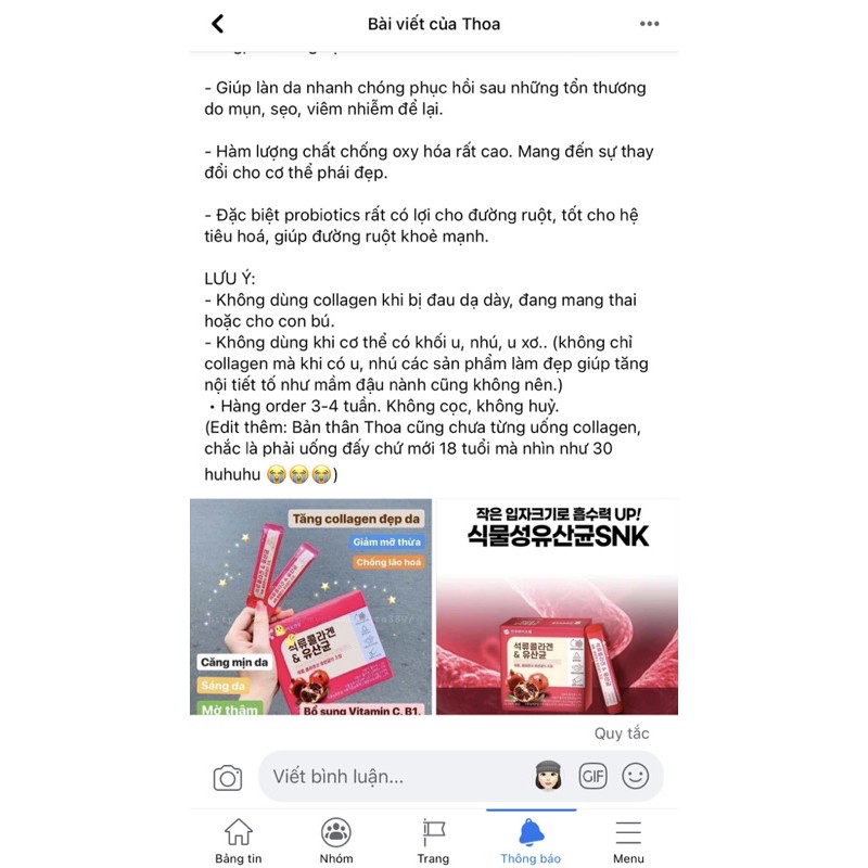Bột Collagen Uống Lựu Đỏ Bio Cell Hàn Quốc