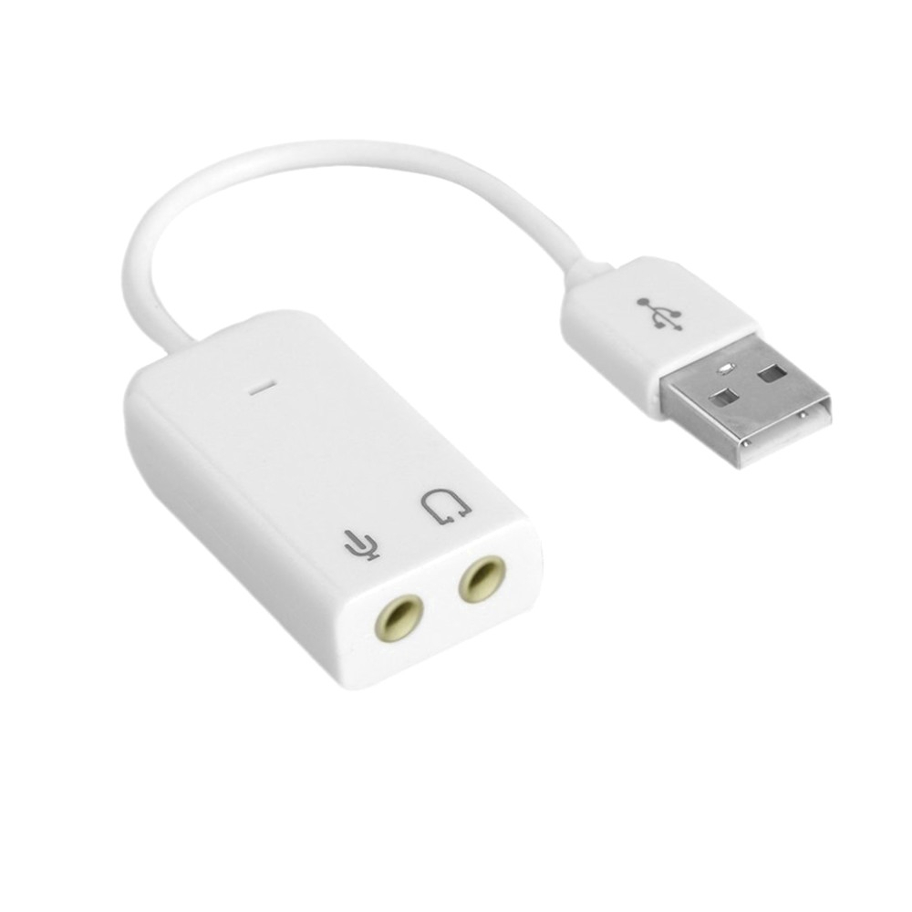 USB 2.0 Virtual 7.1 Channel External USB Sound Card Audio Adapter for Win XP 7 8 Linux Vista Mac OS