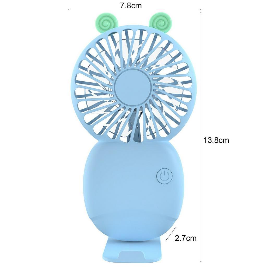 Quạt USB Mini Cầm Tay Với Giá Đỡ Điện Thoại 3 Tốc Độ Tiếng Ồn Thấp Tùy Chỉnh Nhỏ Gọn Tiện Dụng