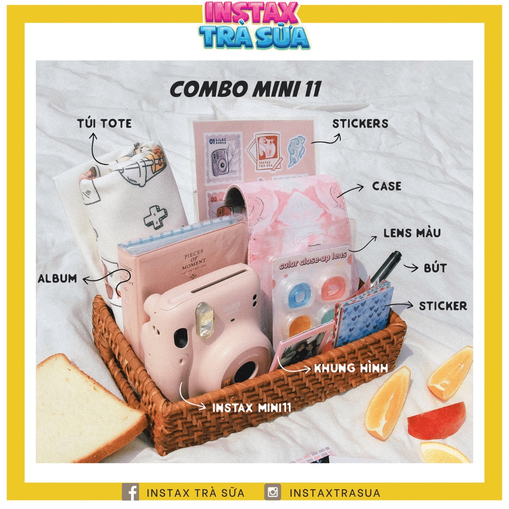 Combo instax mini 11 - bộ máy và phụ kiện chụp ảnh lấy liền fujifilm - ảnh sản phẩm 1