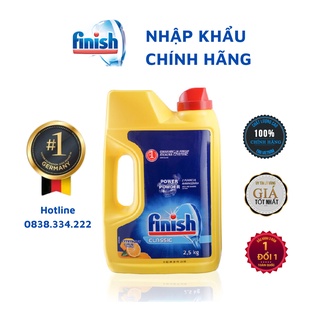 HCM Bột rửa chén bát hương chanh Finish 2,5kg Nhập Khẩu Chính hãng