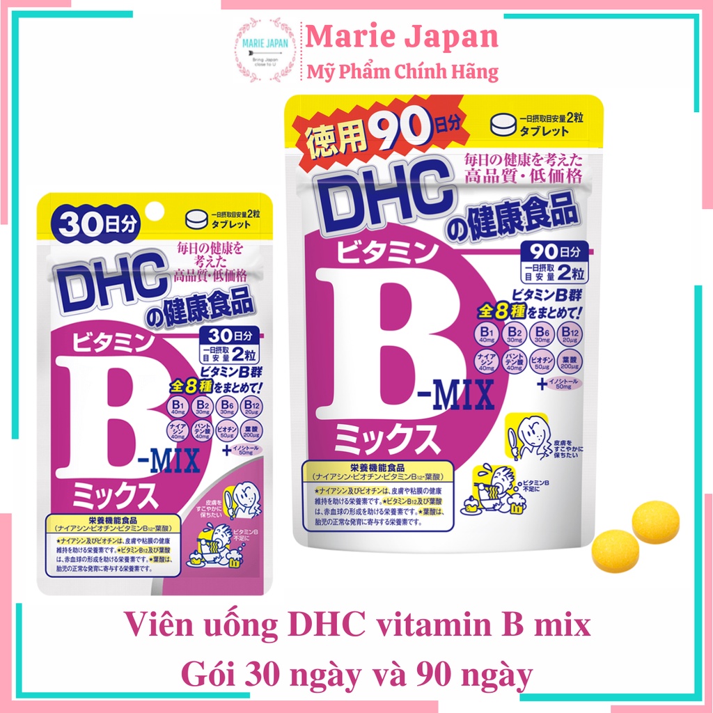 Viên Uống DHC Vitamin B Tổng Hợp Vitamin B Mix