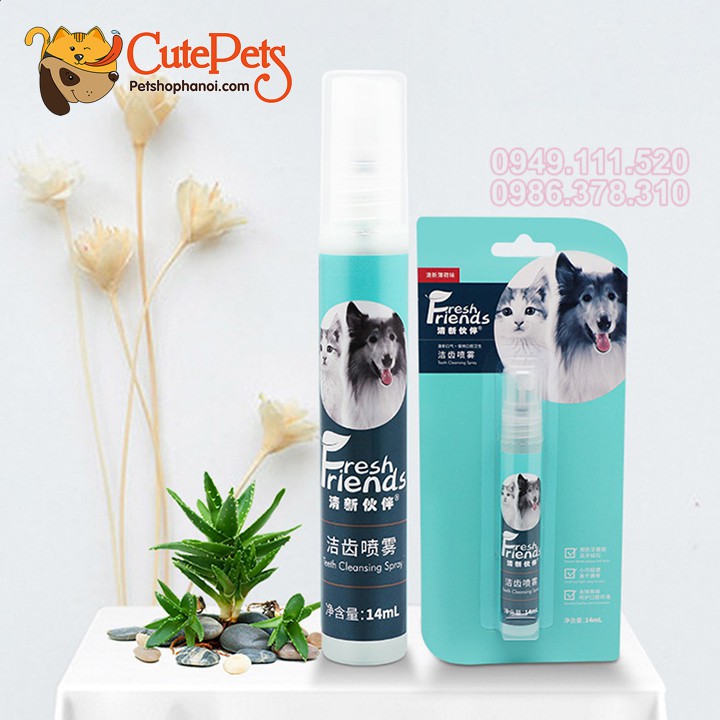 Xịt thơm miệng Fresh Friends dành cho thú cưng - Cutepets