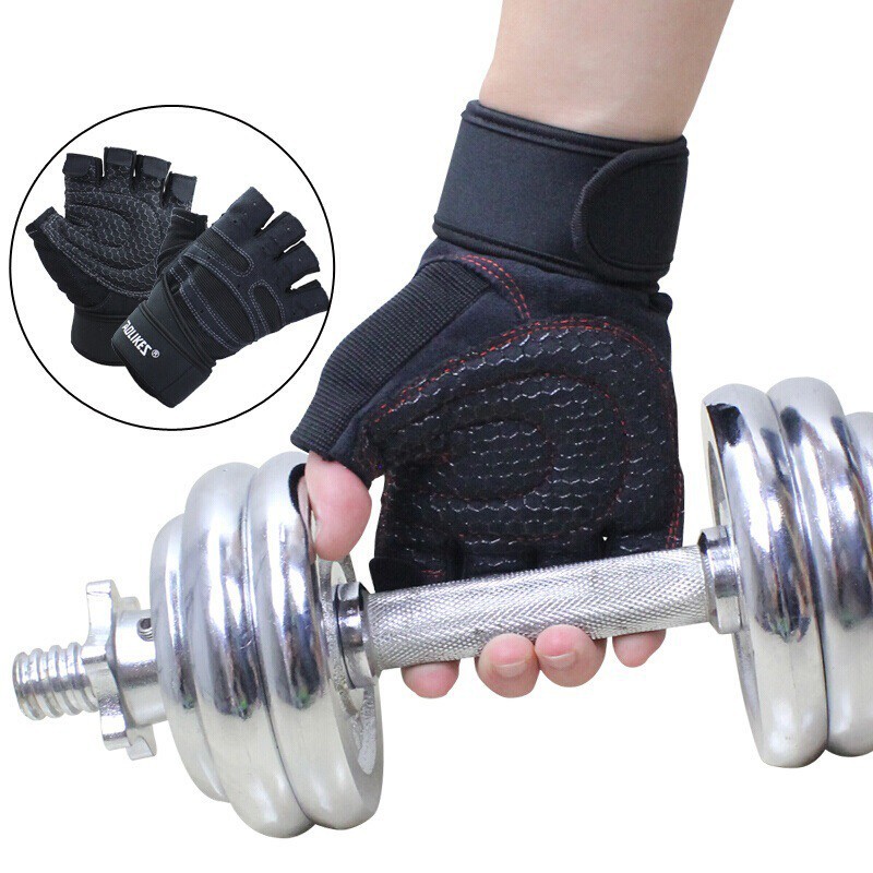 BÁN SỈ - Bộ Đôi Găng Tay Thể Thao Tập GYM Có Cuốn Cổ Aolikes