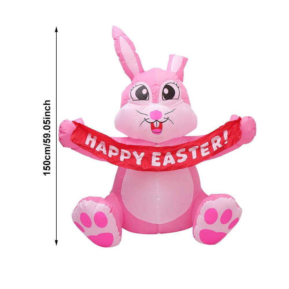 Thỏ Bơm Hơi Kích Thước 1 5Ft Dùng Trang Trí Lễ Phục Sinh