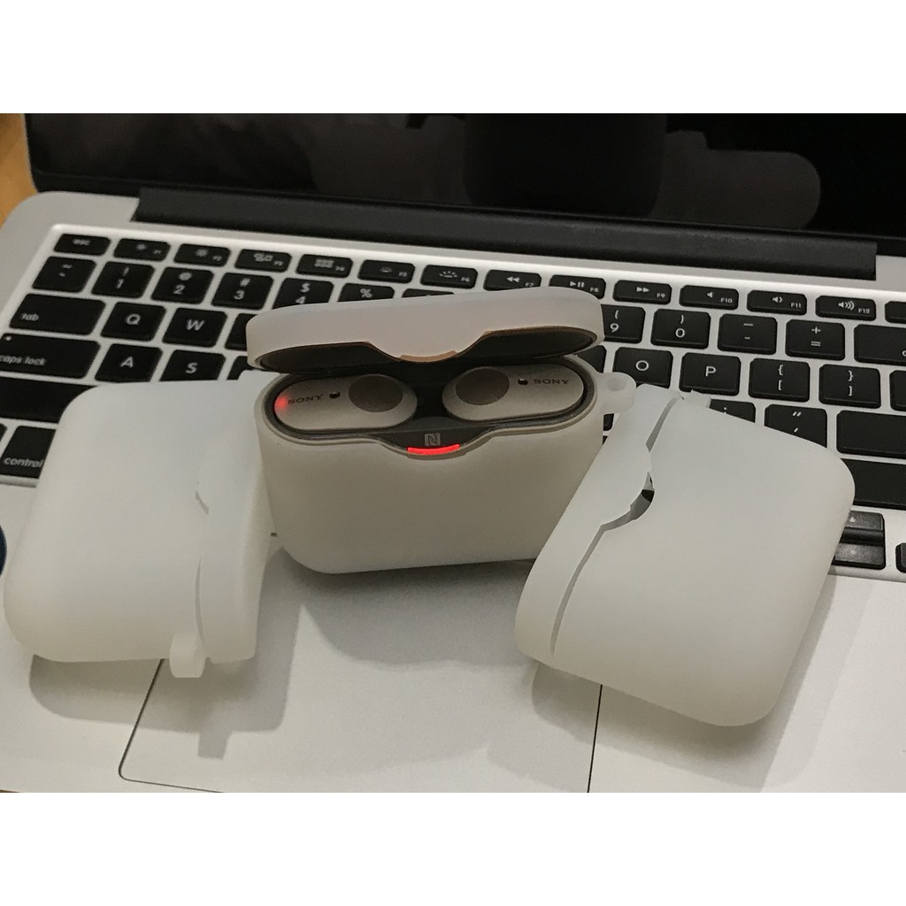 Vỏ case Silicone kèm móc khoá cho tai nghe SONY WF-1000Xm3