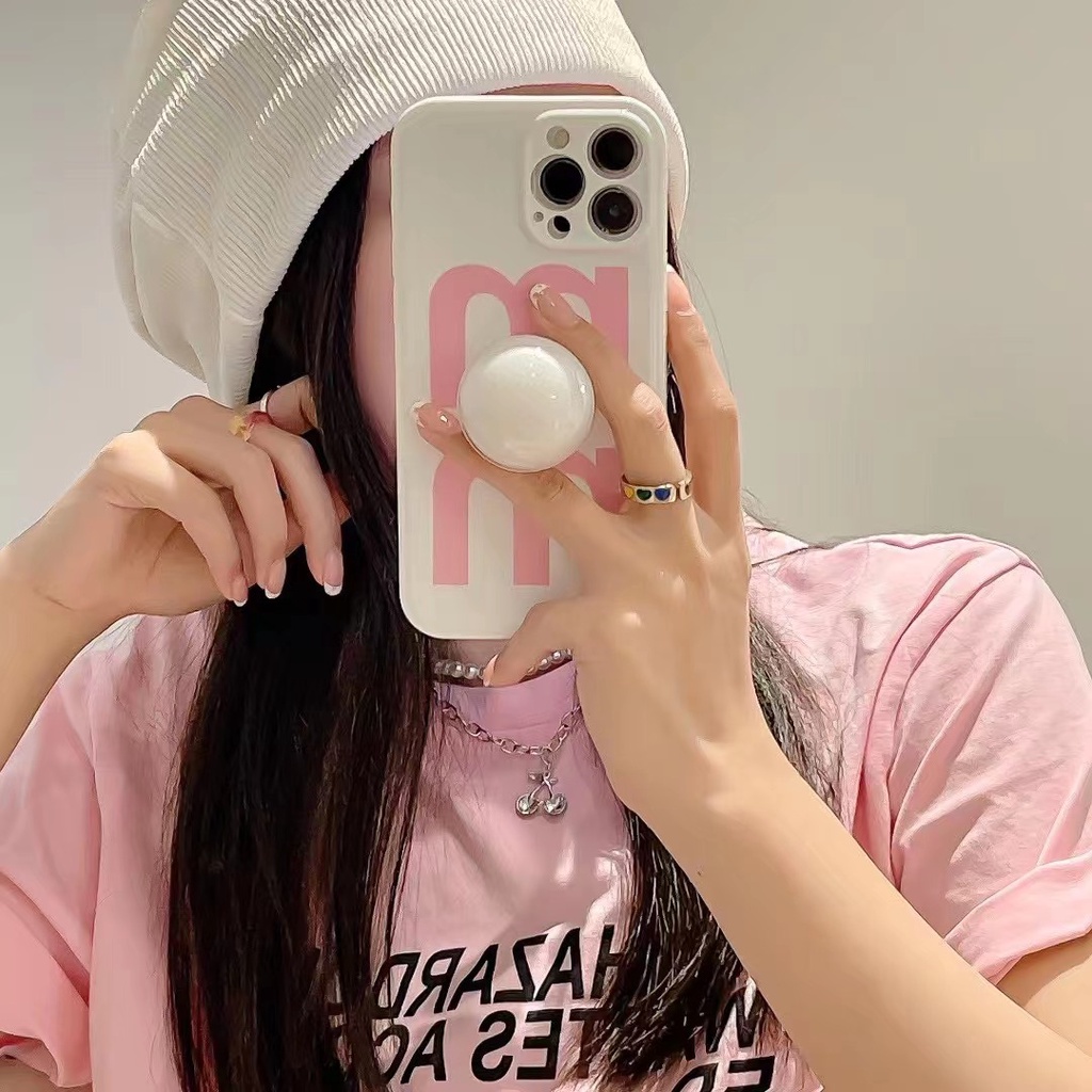 Ốp Điện Thoại Màu Trắng Cho iPhone 11 11promax 12 13promax 12pro max x xr xsmax