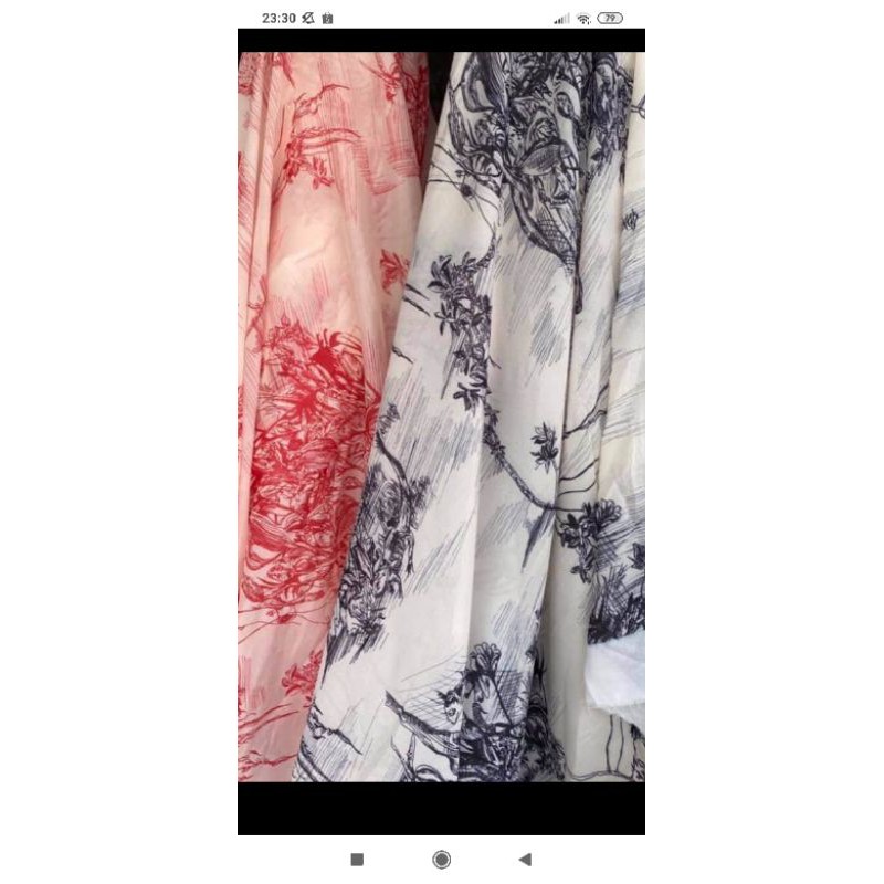 Vải xd tơ hoạ tiết