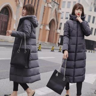 Áo Khoác phao dáng dài nữ