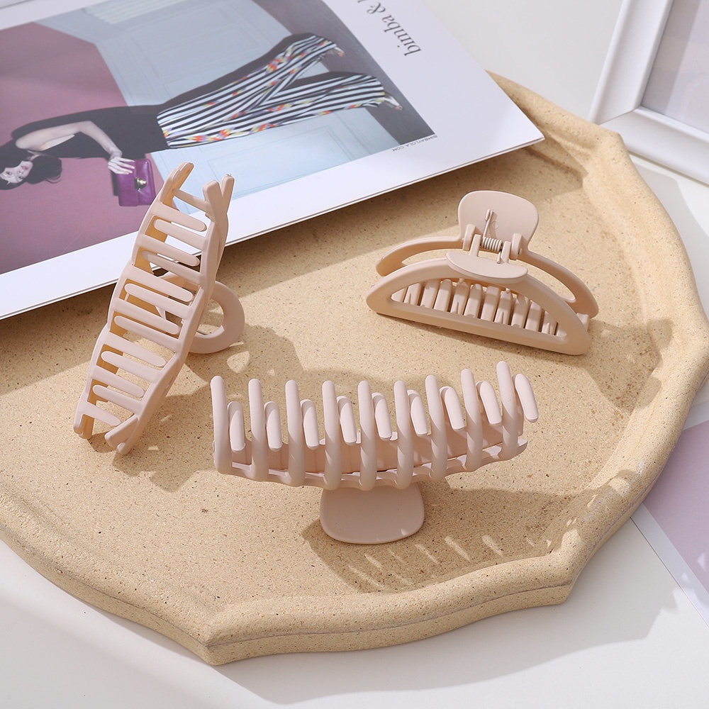 Kẹp Tóc Đuôi Ngựa Màu Trà Sữa/Cà Phê Thanh Lịch Thời Trang Xuân Hè