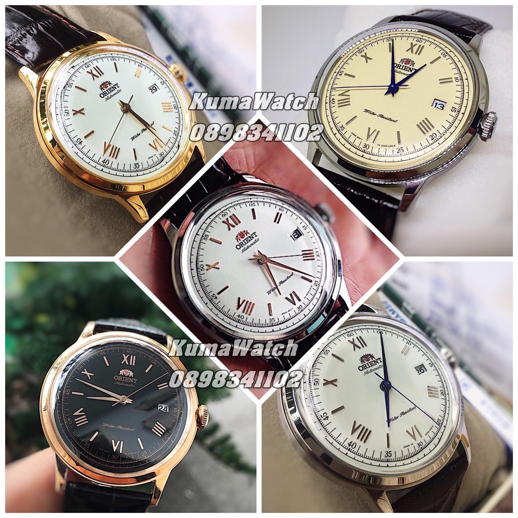 Đồng Hồ Nam Orient Bambino Gen 2 - Full màu- Máy cơ Automatic, Hackingstop, Kính cong, 40.5mm