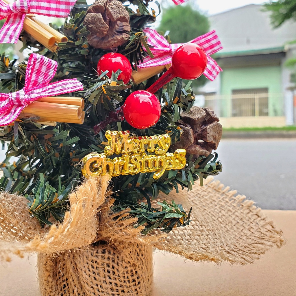 Cây Thông Nhí 20CM TNM10 Để Bàn Trang Trí Giáng Sinh