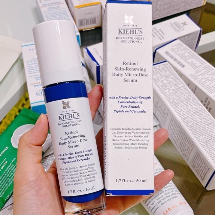 TINH CHẤT RETINOL Serum Kiiehl’s MICRO DOSE GIÚP TÁI TẠO DA &amp; GIÚP DA SĂN CHẮC VÀ ĐÀN HỒI HƠN