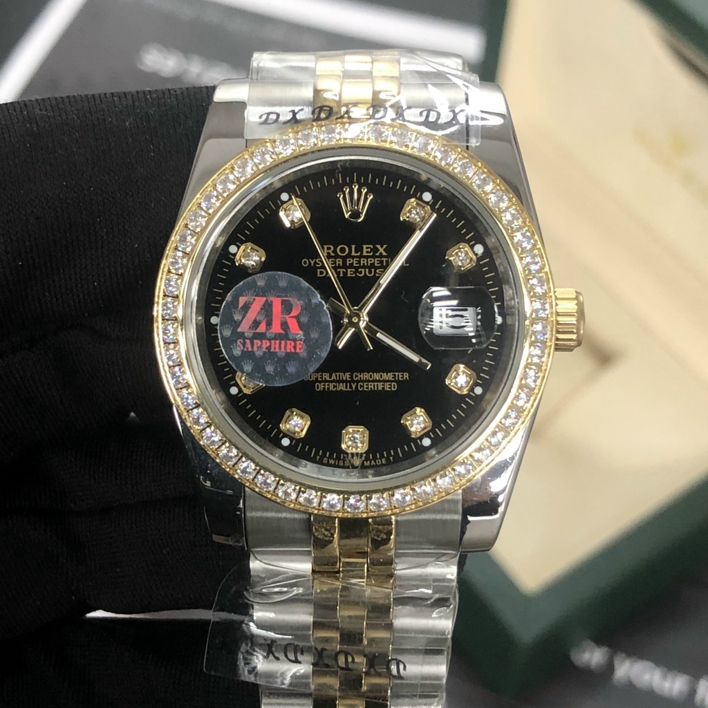 Đồng Hồ Nam RL DATEJUST Size 38mm, Size 41mm, Viền Đá, Mặt Kính Sapphire, Máy Cơ Automatic Nhật, Chống Nước 5ATM [Bảo Hà | BigBuy360 - bigbuy360.vn