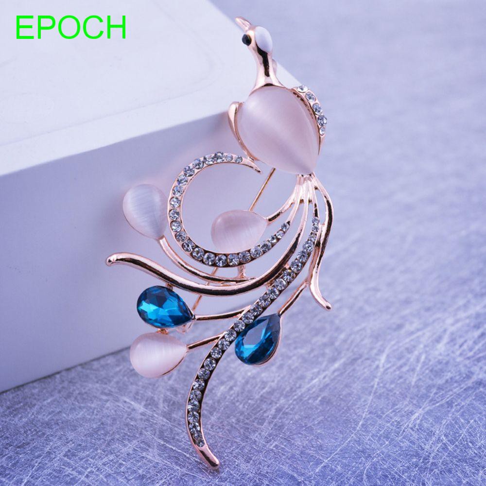 Ghim cài áo hình chim đính đá