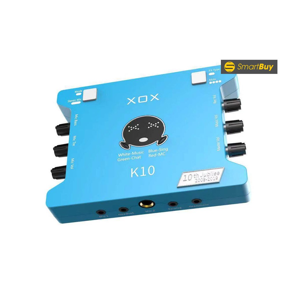 Sound card XOX K10 Phiên Bản Tiếng Anh - Kỷ Niệm 10 Năm Thành Lập Thương Hiệu XOX - Phiên Bản Giới Hạn .Bảo Hành 6 Tháng