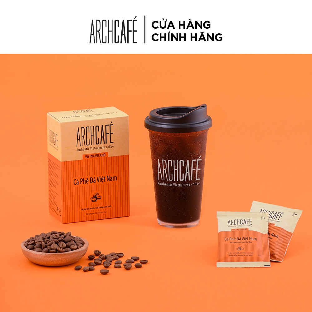 Cà Phê Hoà Tan Archcafé Vietnamicano Vị Cà Phê Đá Việt Nam Hộp 12 gói x 13g