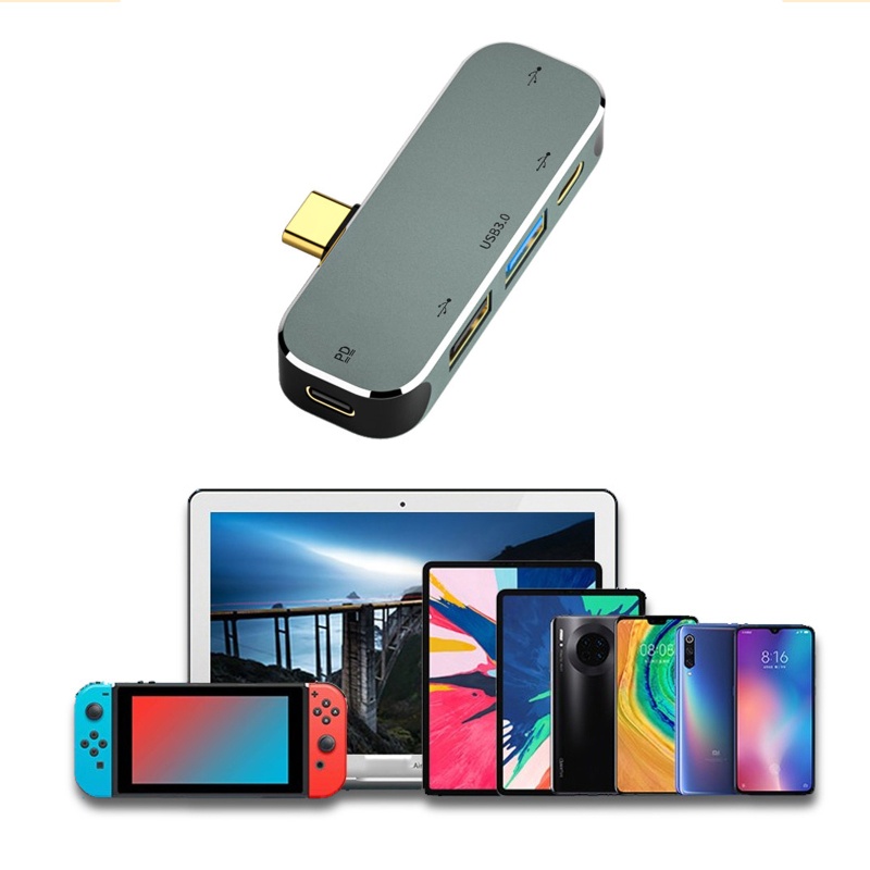 Bộ Chia 5 Cổng USB Type C 1x3.0 + 2x2.0 Cho Máy Tính