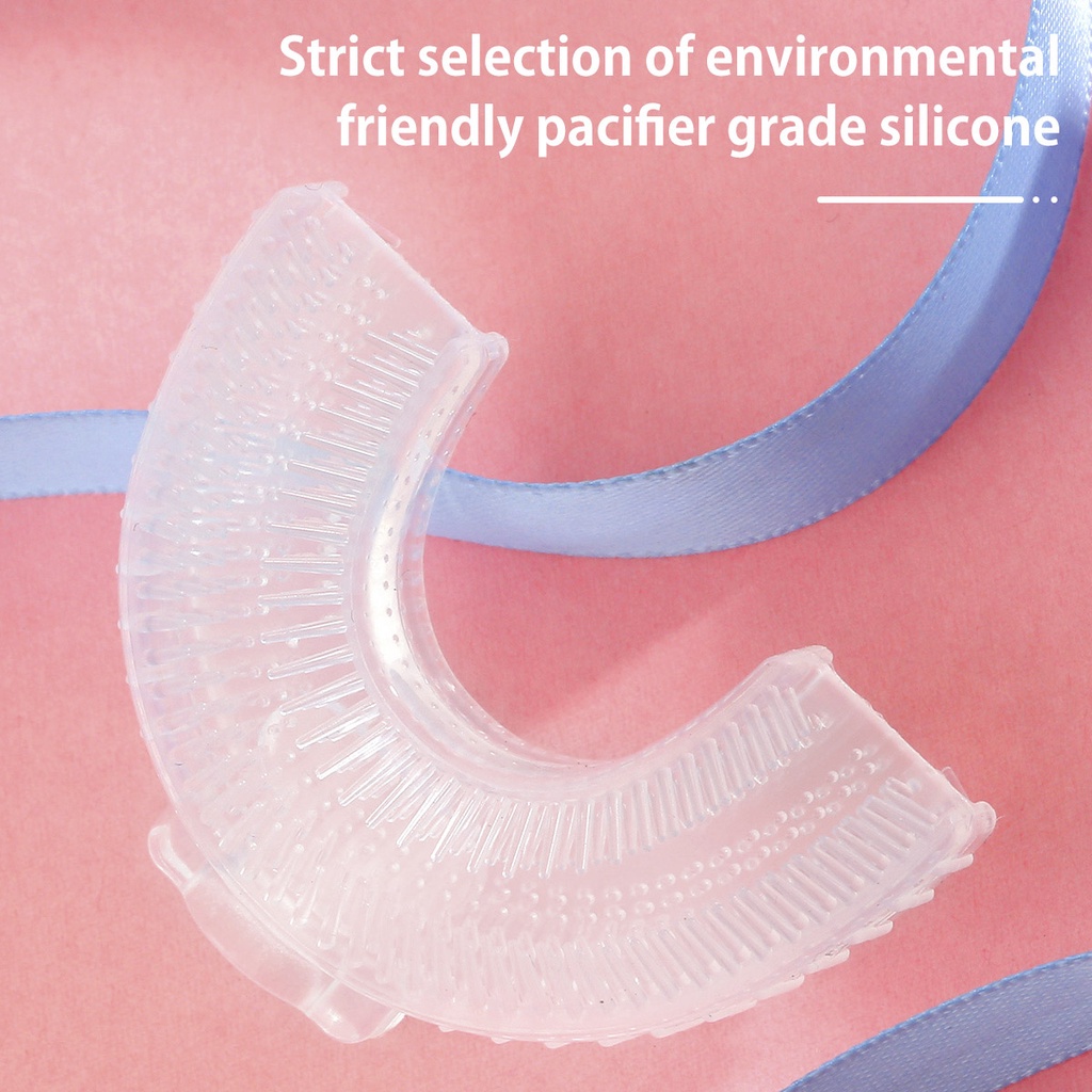 JPRICE Bàn Chải Đánh Răng Silicone 360 Độ Hình Chữ U° Bàn Chải Tập Đánh Răng Chuyên Dụng Dành Cho Bé 2-12 Tuổi