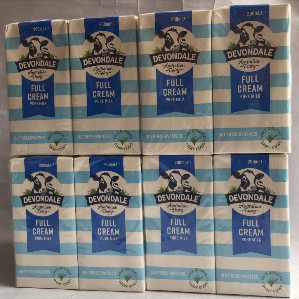 Sữa tươi nguyên kem Devondale nhập từ Úc thùng 24 hộp, sữa nhập khẩu