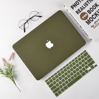 Combo ốp macbook xanh rêu + phủ phím
