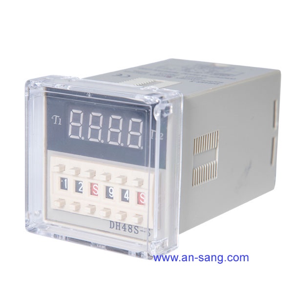 Bộ hẹn giờ rơ le thời gian luân phiên DH48S-S timer đôi