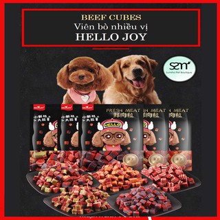Viên thịt bò cho chó Hello Joy (4 hương vị) Bánh thưởng cho chó mèo thú cưng