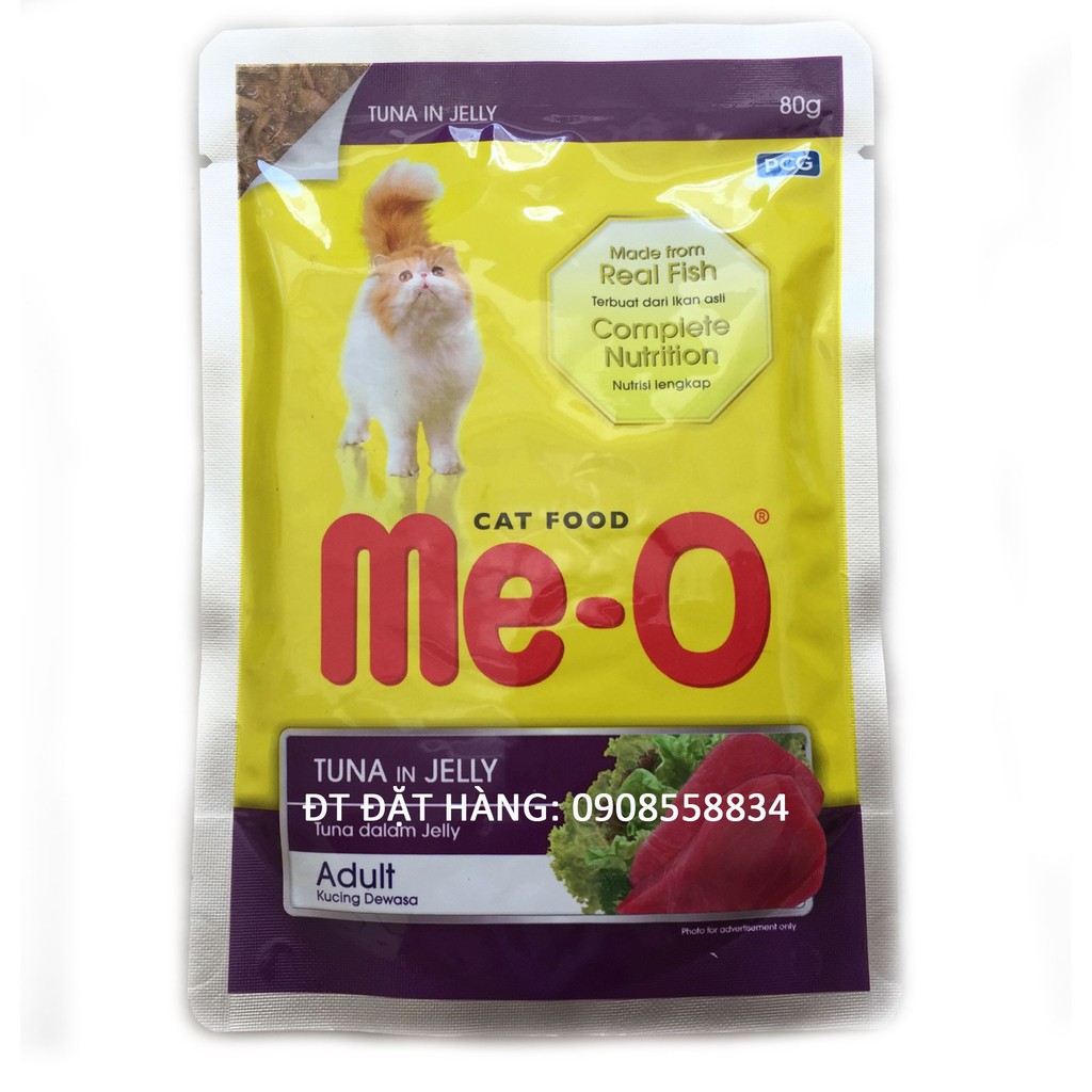 Combo 48 gói 80g xốt cho mèo Me-O của Thái Lan