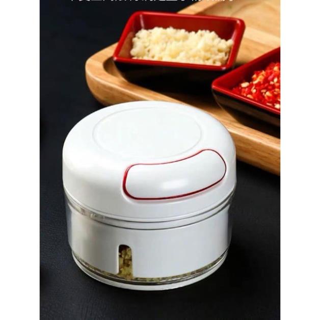 Máy xay tỏi ớt hành bằng tay đa năng/ dụng cụ xay tỏi kéo tay ( tuyển khách sỉ)