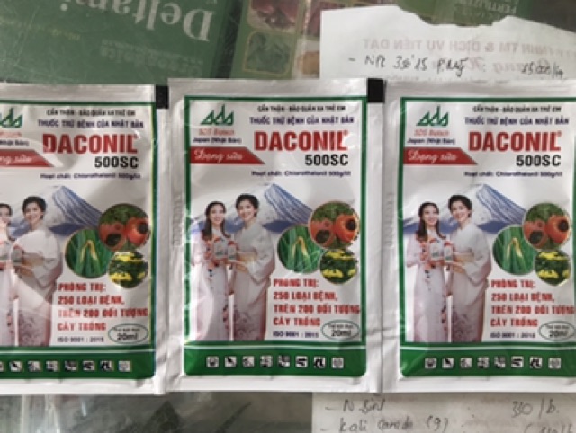 Thuốc trừ bệnh hoa hồng DACONIL 500SC gói 20ml