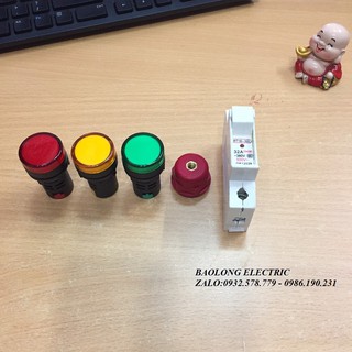 ĐÈN BÁO PHA,CẦU CHÌ ỐNG,GỐI ĐỞ DÙNG CHO TỦ ĐIỆN