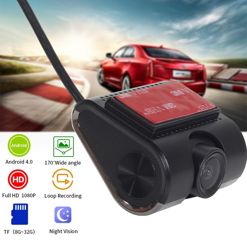 Camera hành trình DVR ADAS màn hình lớn hỗ trợ tầm nhìn ban đêm cho Android

