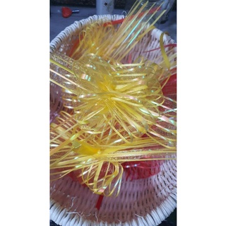 10 nơ rút voan trơn 5cm