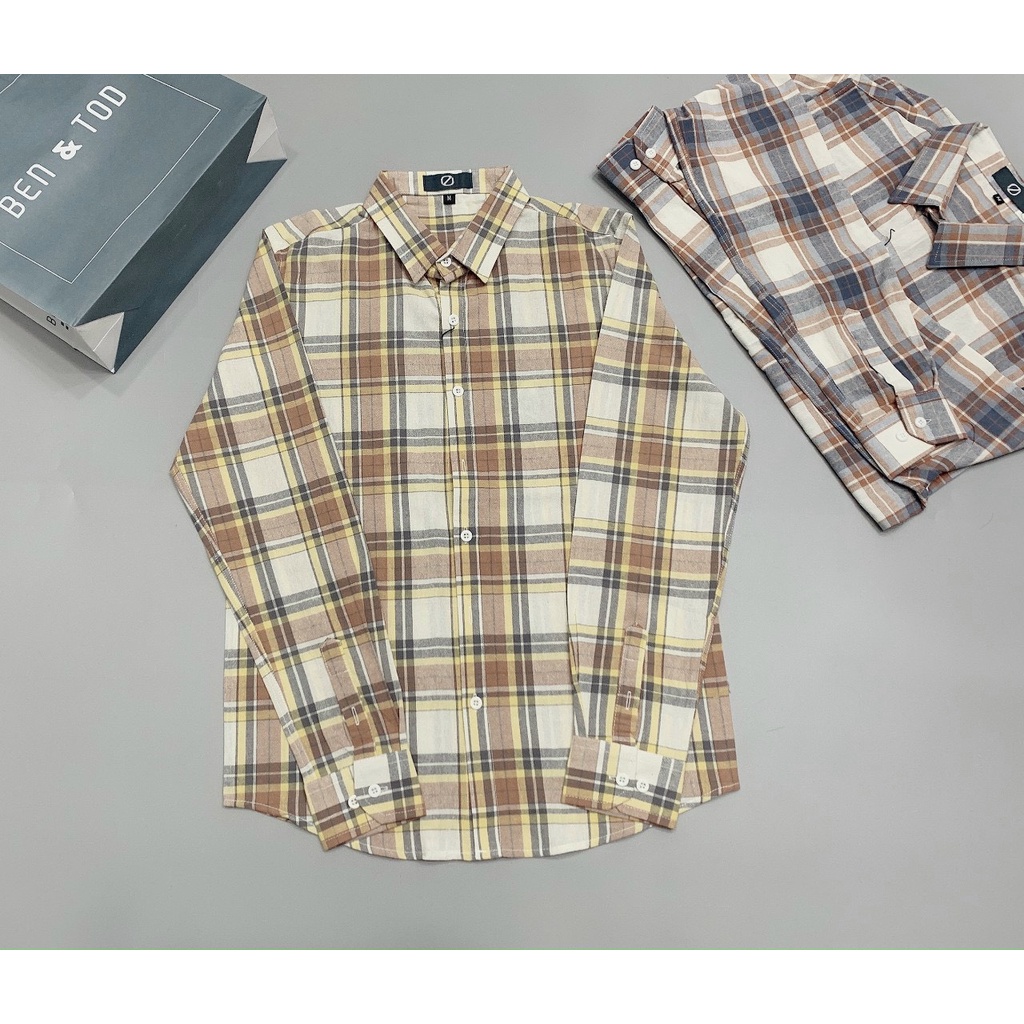 Áo sơ mi nam tay dài caro chất vải mềm không nhăn [HÌNH THẬT] | BigBuy360 - bigbuy360.vn