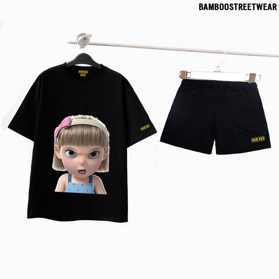 Bộ Thể Thao Nữ GIRL ANGRY BAMBOO Form Rộng