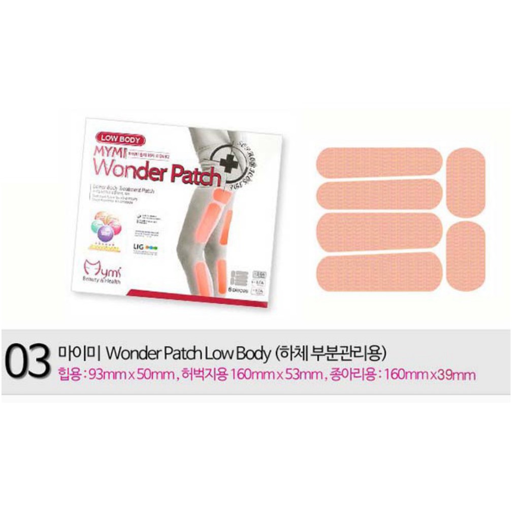 Combo 3 Miếng Dán Tan Mỡ Đùi Wonder Patch Hàn Quốc