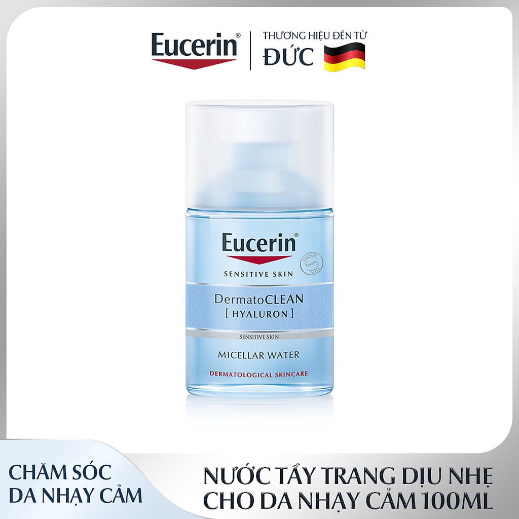 Eucerin Nước Tẩy Trang DermatoClean Micellar Cleansing Fluid 3 in 1 (NEW) 100ml