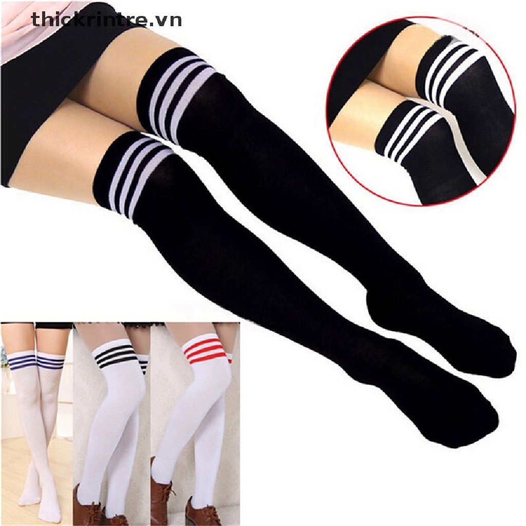 Vớ Cotton Cao Qua Gối Thời Trang Quyến Rũ Cho Nữ