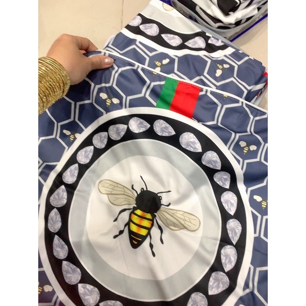 DRAP THUN LẠNH 5D GUCCI ONG (1M6 x2M &1M8x2M