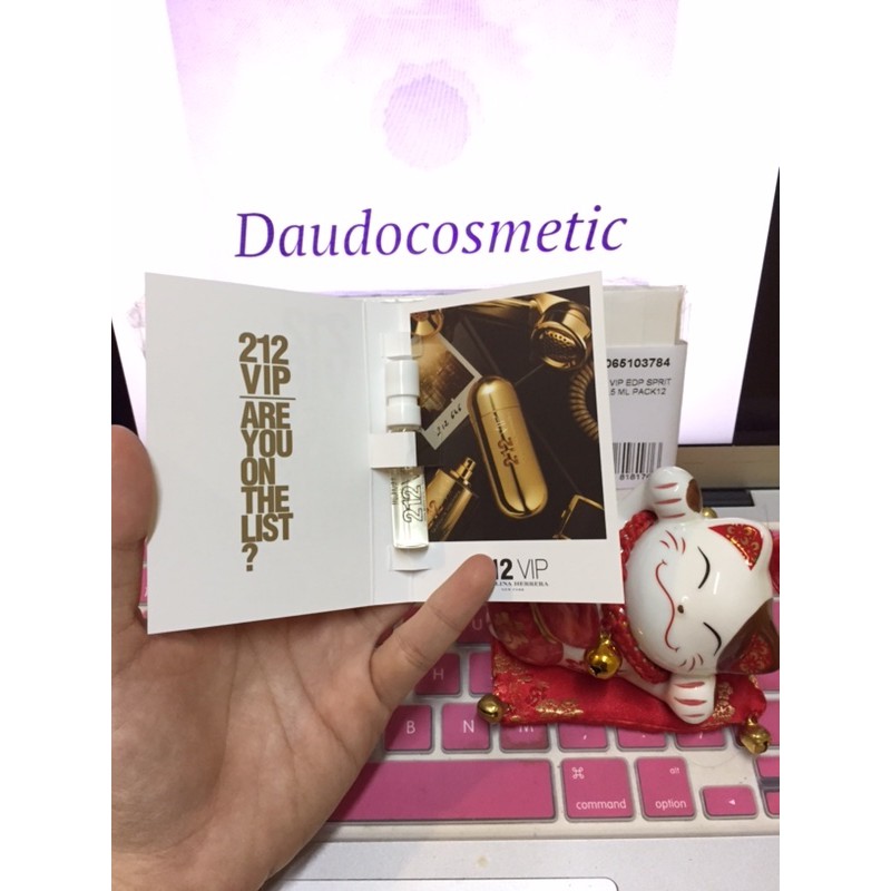 [ vial ] Nước hoa Carolina Herrera 212 VIP Vàng EDP 1.5ml