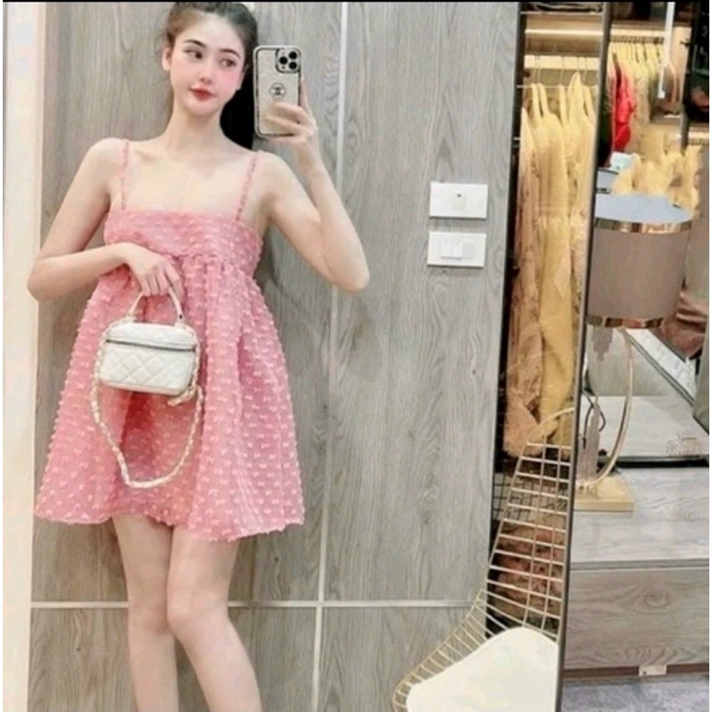 Đầm babydoll vải xốp ☘️☘️☘️Ly alohashop91