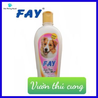 SỮA TẮM FAY 300ML DƯỠNG LÔNG SIÊU MƯỢT, KHỬ MÙI CHO CHÓ MÈO